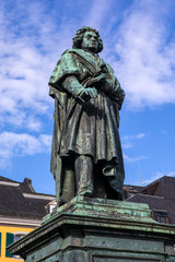 Obraz premium Ludwig van Beethoven Statue in Bonn, Germany