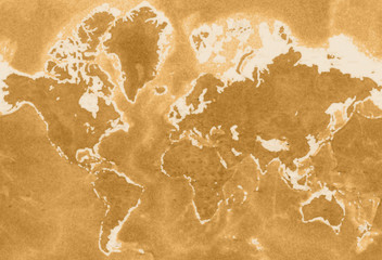 abstract map with gold texture
