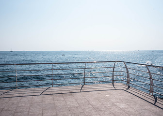 View of the Black Sea from the pier