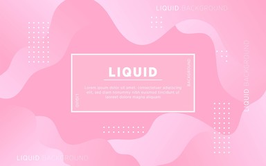 abstract pink liquid shape vector background  with dots