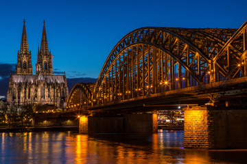 Cologne Cathedral and the Hohenzollern Bridge, Germany