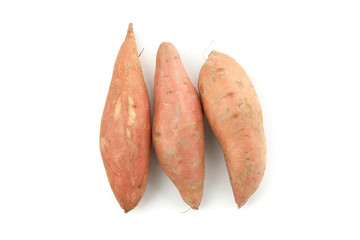 Sweet potato isolated on white background. Vegetables