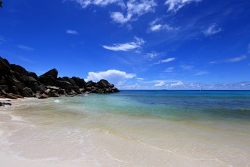 Fototapeta na wymiar Grande Anse, La Digue, Seychelles