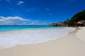 Plage de Petite Anse, La Digue, Seychelles