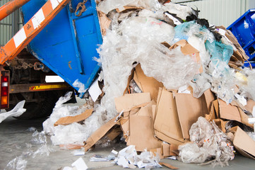 Waste recycling factory