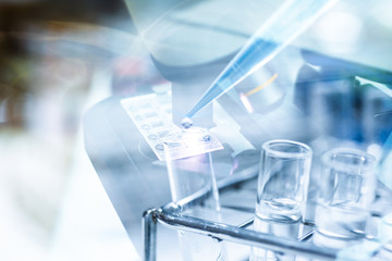 Double exposure laboratory background in diagnostic coronavirus.