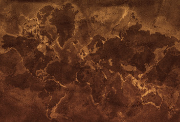 Naklejka premium abstract map with gold texture