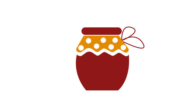 recommend clip art: Hand drawn mason jar. Contour sketch