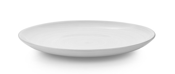 plate on white background