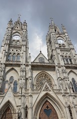 Fototapeta premium cathedral in quito, ecuador