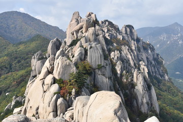 Ulsanbawi Rock Peak, Center Frame, Seoraksan National Park, South Korea