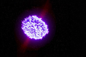 Neutron star with a glow. Elements of this image were furnished by NASA. - Powered by Adobe