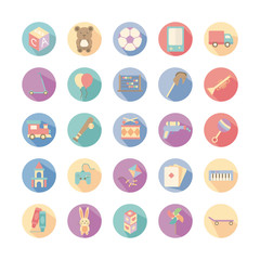 bundle of toys set icons