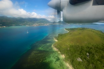 Hélice d'avion sur Mahé, Seychelles