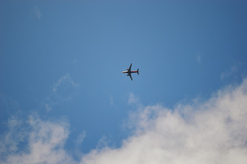 airplane flying in the sky