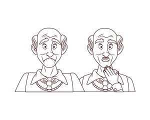 couple of old grandfathers characters