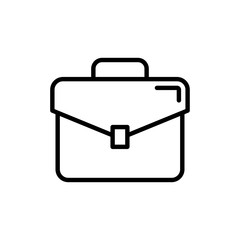 Portfolio bag  vector  Icon Line Style Illustration 