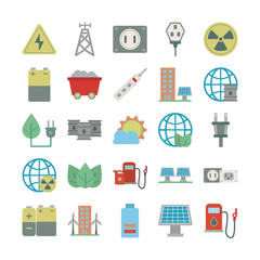 bundle of energy set icons