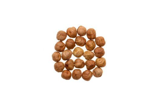 Funduk selection cleared on white background