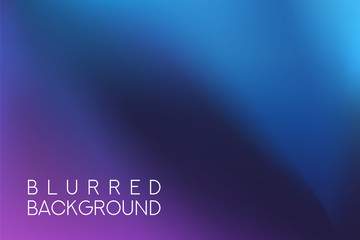 horizontal wide multicolored blurred background. Blue sea neon colors blurred background vector