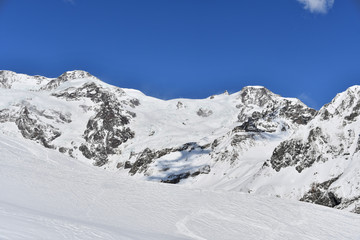 Fototapeta na wymiar Mountain landscape in Aosta Valley