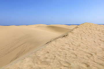 Summer background of sand and free space for your decoration.Beach landscape 