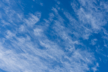 Cirrocumulus clouds On A Blue Sky Day
