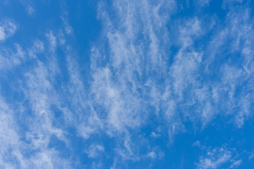 Cirrocumulus clouds On A Blue Sky Day