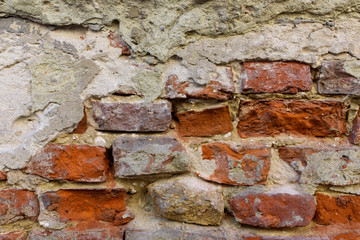 Old brick wall. Grunge background. Bric. Rustic style