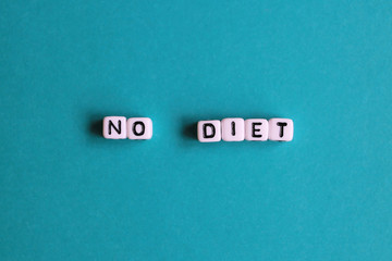 No diet word cubes 