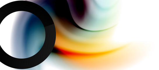 Abstract background, fluid mixing gradient liquid style colors composition. Vector Illustration For Wallpaper, Banner, Background, Card, Book Illustration, landing page