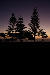 Fototapeta na wymiar Sunset coast Miraflores Lima Peru