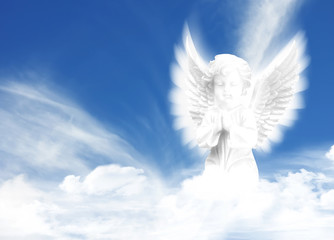 Angel in the clouds