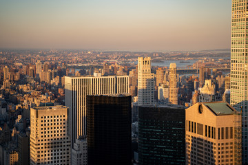 New York View Skyline From Top Of The Rock