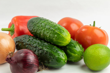 Vegetables from your garden side view