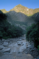 Fototapeta na wymiar Machu Picchu. Urubamba River valley. Andes. Peru River