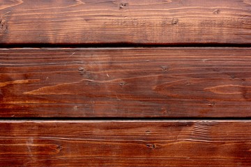 Naklejka premium Beautiful brown wooden background close up view