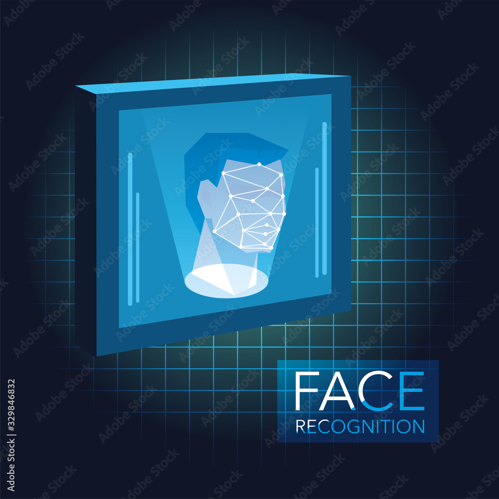 Poster face recognition and identification system, mobile app for face recognition