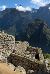 Fototapeta na wymiar Machu Picchu. Urubamba River valley. Ancient Inca temple. Andes. Peru