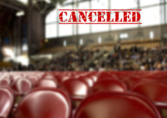 Sport event cancelled  due to coronavirus 