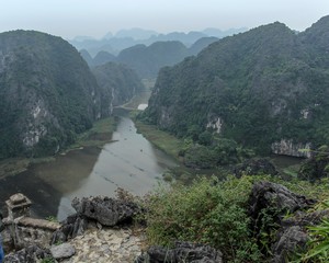 Beautiful Landscape in Hang Mua Peak, Tam Coc, Vietnam