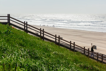 stairs to the beach of Domburg, Netherlands