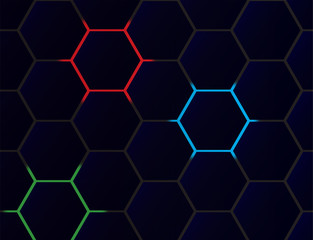 Honey comb vector background