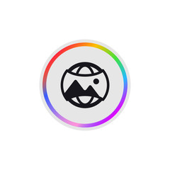 Camera Sphere -  Modern App Button