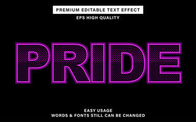 pride text effect