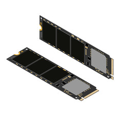 SSD M.2 vector illustration