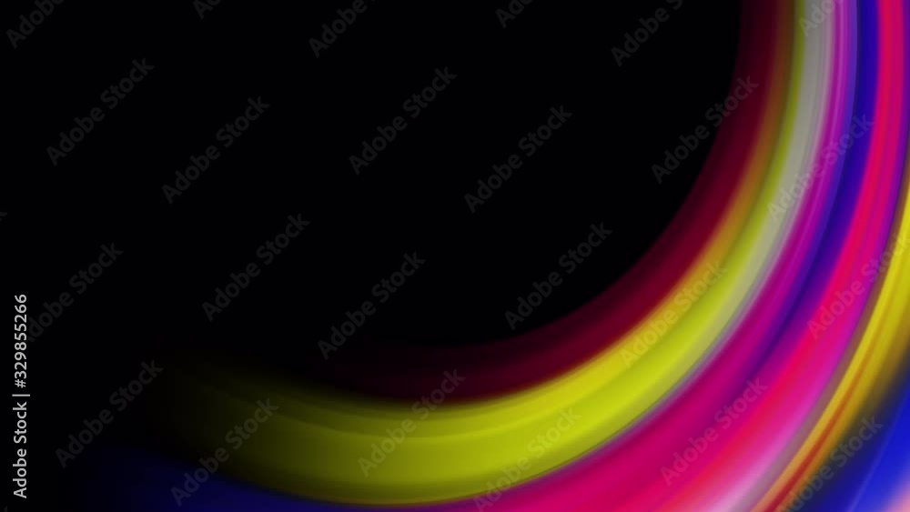Poster Abstract seamless loop with alpha channel motion graphic movement of line twisted gradient animation design. Trendy motion background design smooth color RGB plus Alpha Channel isolated transparent.