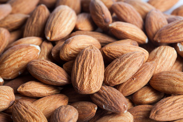 textured almonds as a background