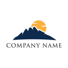 Fototapeta na wymiar Mountains,hill,snow,outdoor,adventure icon logo design vector 