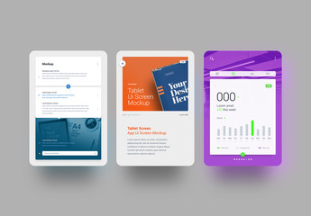 Tablet Presentation Showcase Mockup